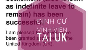 ĐỊNH CƯ VĨNH VIỄN TẠI UK