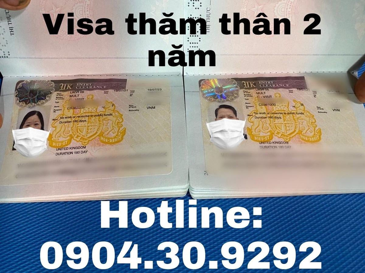 CÔ CHÚ KHÁCH HÀNG ĐƯỢC CẤP VISA THĂM THÂN ANH QUỐC THỜI HẠN 2 NĂM