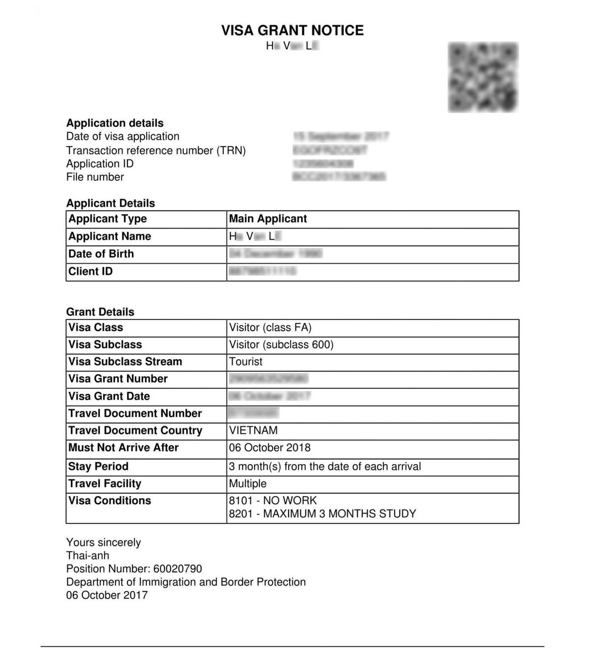 KHÓ KHĂN CHỨNG MINH TÀI CHÍNH VẪN NHẬN ĐƯỢC VISA THĂM THÂN ÚC THỜI HẠN LÊN ĐẾN 1 NĂM